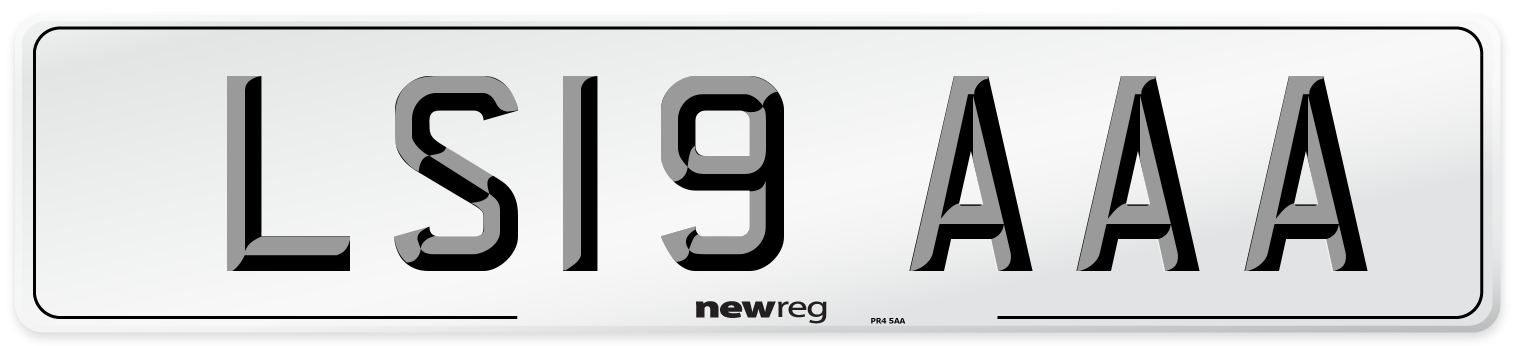 LS19 AAA Number Plate from New Reg